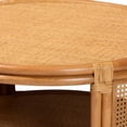 thumbnail image 5 of bali & pari Louis Modern Bohemian Natural Brown Rattan Coffee Table, 5 of 8