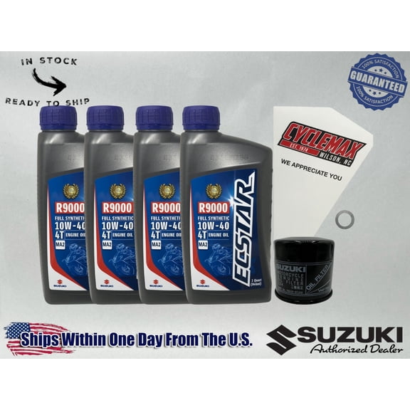 Cyclemax FS Ecstar R9000 Oil Change Kit compatible with 2005-2022 Suzuki Boulevard C50