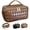 A-Coffee, variant on 2 in 1 Crossbody Makeup Bag for Women Men,Spacious Leather Cosmetic Bag for Travel Zipper Pouch Gifts