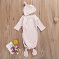 thumbnail image 2 of Fortune Baby Silkworm Cocoon Type Newborn Wrap Comfort Sleeping Bag Hat Set, 2 of 5