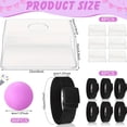 thumbnail image 3 of 6 Sets Funny Waist Ping Pong Party Game Kit, Interactive Shake Ball Toss Game with Purple Balls and Adjustable Belts, Adult Party Games for Wedding Bridal Shower Birthday and Team Building Events, 3 of 7