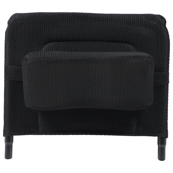 WHAMVOX  Wheelchair Backrest Heightening Headrest Extender Adult Extension Office Black
