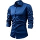 thumbnail image 1 of Blusa y camisa de manga larga con cuello vuelto para hombre Camisa formal con estampado a color N Blusa de manga larga con cuello vuelto Camisa para hombre Blusa de poliéster, 1 of 2