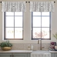 thumbnail image 3 of LALILO Kitchen Curtain Valance Coloring Black And White With Rod Pocket Window Curtain 52"x 18" Set of 2, 3 of 5