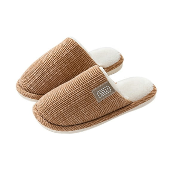 AUXDIQ Women Men Comfort House Slippers Warm Home Shoes Anti-Skid Slippers Outdoor Indoor