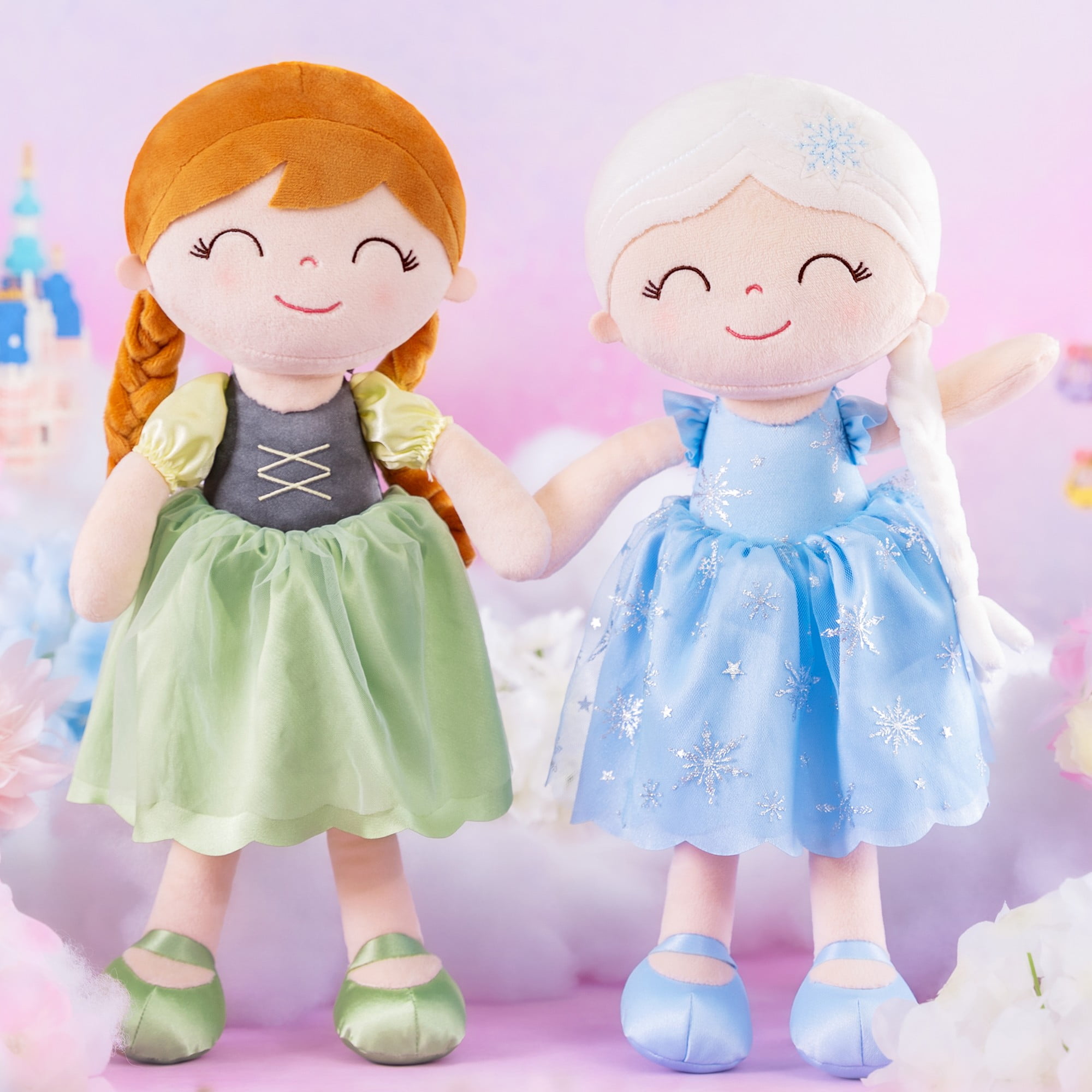  Gloveleya Dolls Princess Girls Toy First Baby Girl Gifts Soft  Plush Manor Princess Doll Cindy Blue 16 : Toys & Games