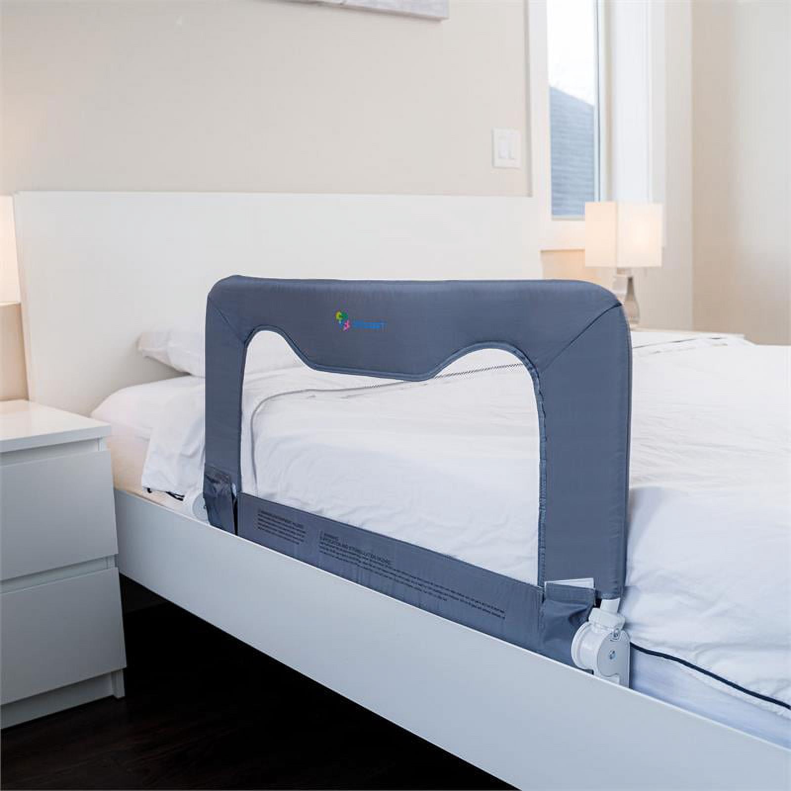 TotCraft Cecily 3 ft. Toddler Bed Rail for All Bed Size - Grey