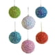 thumbnail image 5 of Descuentos Increíbles, 4 bolas de Navidad de 8 cm para colgar en el árbol, decoración para fiestas en el hogar Akmoler, 5 of 7