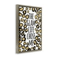 thumbnail image 4 of Stupell Industries Glam Life Chose Me Typography Painting Brown Floater Framed Art Print Wall Art, 17 x 25, 4 of 10