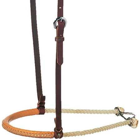 Saddlery Single - Martin Saddlery Single Rope Leather Covered Noseband