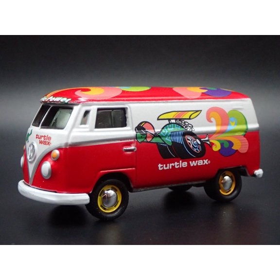Open Box 1950-1967 VW VOLKSWAGEN TYPE 2 PANEL VAN TURTLE WAX 1:64 SCALE DIECAST MODEL CAR
