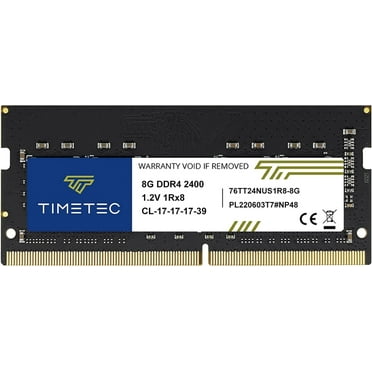 Timetec 8GB DDR4 RAM Memory, 2400MHz PC4-19200, SODIMM 260-Pin, Non-ECC Unbuffered, 1.2V CL17, Laptop Module, 1Rx8