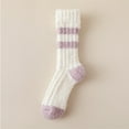 thumbnail image 2 of iOPQO Thermal Socks for Women, Warm Socks for Women, Fluzzy Socks, Soft Socks for Women, Thick Socks, Purple One Size, 2 of 3