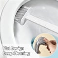 thumbnail image 4 of ABPETE Toilet Brush Set, Bathroom Accessories, Toilet Bowl Cleaners, Deep Cleansing Multifunctional Hanging Toilet Brush Set for Bathroom(Pearl White), 4 of 17