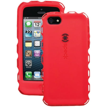 UPC 848709000057 product image for Speck ToughSkin Carrying Case (Holster) Apple iPhone Smartphone  Black  Red | upcitemdb.com