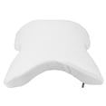 thumbnail image 4 of Almohada para brazos con espuma viscoelástica de rebote lento y forma de U arqueada, color blanco, para dormir durante viajes, 4 of 15