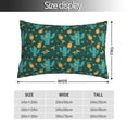 thumbnail image 2 of Gaeub Pineapple And Cactus Print Double Sided Plush Decorative Throw Pillow Cover, Sofa Cushion Cover, Plush Cushion Cover，Excluding Pillow Core-14"x20", 2 of 6