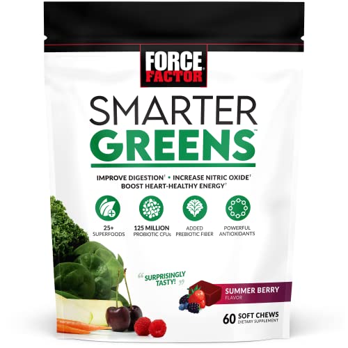 Smarter Greens Superfood Chews, Greens and Superfoods with Probiotics, Antioxidants, and Fiber