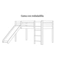 thumbnail image 2 of Cama con resbaladilla blanca infantil Interio Muebles, 2 of 2
