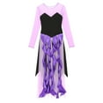 thumbnail image 3 of Mufeng Women Halloween Club Cocktail Party Dress Gown Witch Cosplay Mermaid Dress Carnival Party Maxi Purple M, 3 of 7