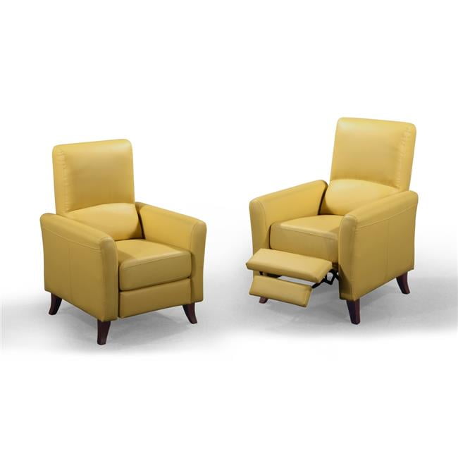 Reliance Impex 81Mustard Palermo Siena Recliner Club Chair Mustard