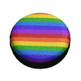 thumbnail image 3 of Kll Colorful Glitter Rainbow Tire Cover,Universal Wheel Tire Cover For Trailer, Rv, Suv, Truck,Camper And Many Vehicle,(16 Inch), 3 of 8