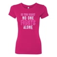 thumbnail image 2 of Wild Bobby, In This Family No One Awareness Womens Slim Fit Junior Tee, Raspberry, Small, 2 of 3