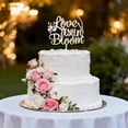 thumbnail image 4 of Cake Topper Love is in Bloom Mirror Wood Wildflower, 4 of 5