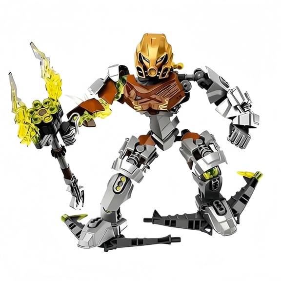 Bionicle-Style Master & Protector of Stone 2-Pack Building Blocks