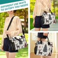 thumbnail image 5 of FORMRS Insulated Lunch Bag Unisex Large Capacity with Shoulder Strap, Beige Christmas Forest, 5 of 6