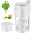 thumbnail image 2 of Manual Ice Crusher Hand-Crank Ice Shaver with Ice Freezing Mold Mini Portable Manual Ice Shredding Machine Detachable Manual Ice Shaver 200ml for Making Snow Cones, 2 of 11