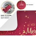 thumbnail image 2 of Merry Christmas Drying Mat for Kitchen Counter 16x18 Inch Christmas Dish Mat with Absorbent Reversible Microfiber Christmas Dish Drying Mat Dish Drainer Rack Pad Drainer Mat for Coffee Bar, 2 of 6