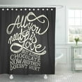 thumbnail image 1 of ABPHQTO Cortina de ducha All You Need is Love But Little Chocolate negra 150x180 cm, 1 of 1