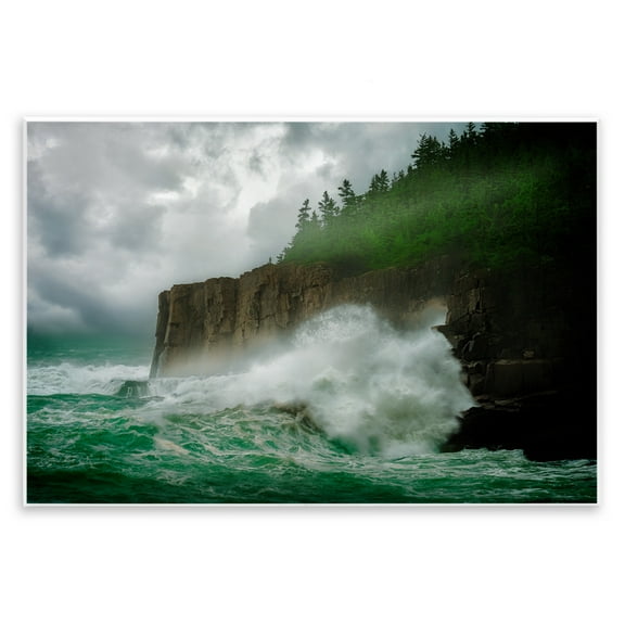 Stupell Industries Rushing Water Crashing Nautical & Beach Photography Unframed Art Print Wall Art, 15 x 10