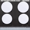 thumbnail image 4 of Stove Burner Covers, Metal Cover for Electric Gas Stove Burner,White,8 and 10 Inch,Set of 4, 4 of 8