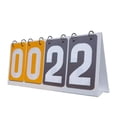 thumbnail image 1 of MesaSe 4 Digit Score Board Scoring Scorekeeper Competition Game Tabletop Scoreboard for Basketball Football Volleyball   Yellow Gray, 1 of 8