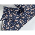 thumbnail image 2 of Japanese Bed Runner Set, Crane Birds and Big Waves Cultural Symbol Asian Style Illustration, Decorative Bedding Scarf & 2 Pillow Shams for Hotels Homes, King, Night Blue Salmon Ivory, by Ambesonne, 2 of 3