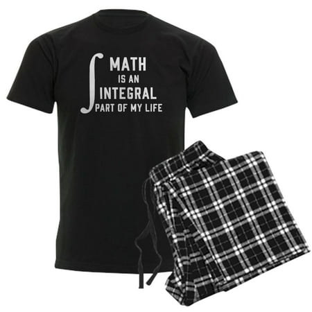 CafePress - Math Is An Integral Part Of My Men's Dark Pajamas - Men's Dark Loose Fit Cotton Pajama Set