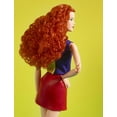 thumbnail image 2 of Barbie Looks Doll, Curly Red Hair, Color Block Outfit with Miniskirt, 2 of 6