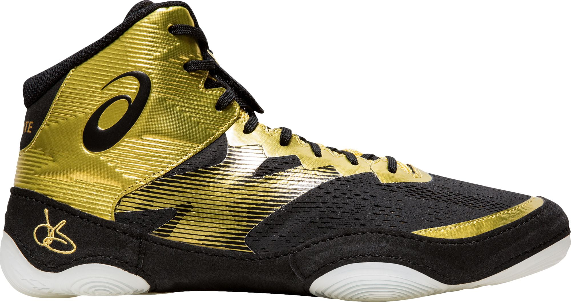 ASICS Men's JB Elite IV Wrestling Shoes 9.5 Rich Gold/Black