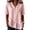 *Pink, variant on VBVC Women's Collared V-Neck Tunic Blouse, Ladies' Asymmetrical Button Ruffle Hem Shirt,Summer Short Sleeve Top For Women,Army Green,S-2XL
