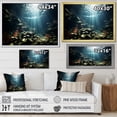 thumbnail image 4 of Designart "Luminous Depths Of Hidden Coral Treasures I" Coastal Coral Under Water Floater Framed Canvas Prints, 4 of 5
