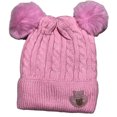 thumbnail image 1 of Gorro Gorro infantil niño y niña Con dos pompones esponjosos de pelo en el interior gorro frio 2023 Deng Xun unisex, 1 of 2