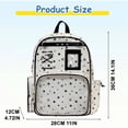 thumbnail image 3 of Cute Ita Bag Backpack, Aesthetic Large Capacity Daypack with Pin Display Window, Versatile Travel Backpack for Conventions, Everyday Use, and Streetwear Style, 3 of 7