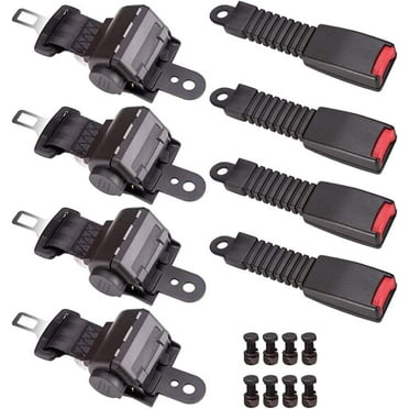 ALL-CARB 4 Pack 42In Golf Cart Universal Retractable Seat Belts with Buckles Replacement for Club Car Golf Carts