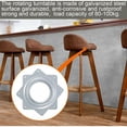 thumbnail image 3 of Placa giratoria Placa giratoria Plataforma giratoria Rodamiento giratorio Cuadrado de 360 ​​​​grados con rodamientos de bolas de acero para gabinete de cocina Mostrador Despensa (4 pulgadas), 3 of 4