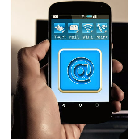 LAMINATED POSTER App Mobile Phone Smartphone Icon Email At Mail Poster Print 24 x (Best Mail App For Windows 8)