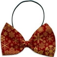 thumbnail image 6 of Christmas Pet, Dog and Cat Bow Ties, "Sweet Snowflakes Group" (Choose from 10 different patterns!), 6 of 10