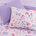 thumbnail image 5 of Twin  Comforter Set for Girls, Butterfly Botanical Flowers Bedding Set, All Season Kids Bed in a Bag Dorm 5 Pieces with Sheets, Pillowcase & Sham, 5 of 8