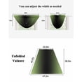 thumbnail image 6 of Waterfall Valances for Windows, Dark Sea Green Black Ombre Kitchen Sheer Valance Curtains, Modern Gradient Abstract Art Rod Pocket Elegant Swag Valances for Living Room Bedroom, 47.2"x38.5", 2 Panel, 6 of 8